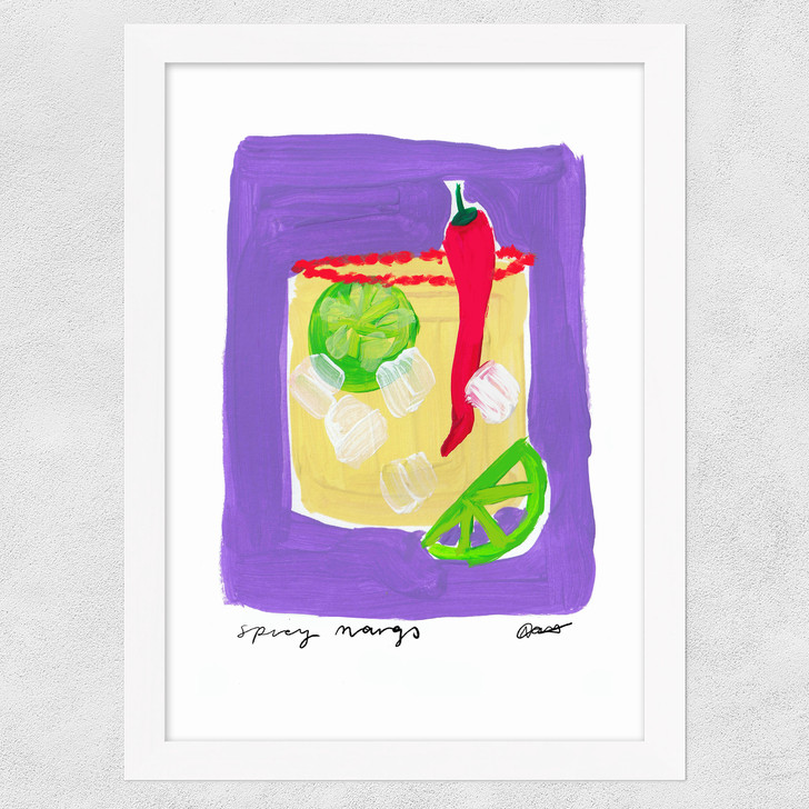 Spicy Margs Wide White Frame