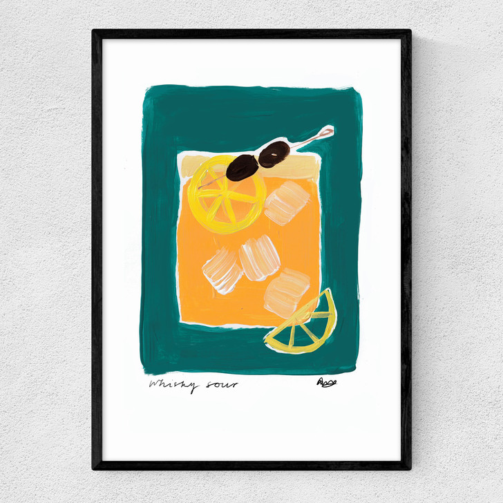 Whiskey Sour Narrow Black Frame Whiskey Sour Narrow Black Frame