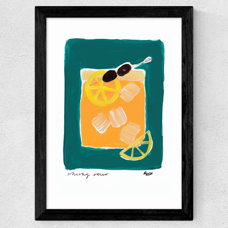 Whiskey Sour Wide Black Frame Whiskey Sour Wide Black Frame