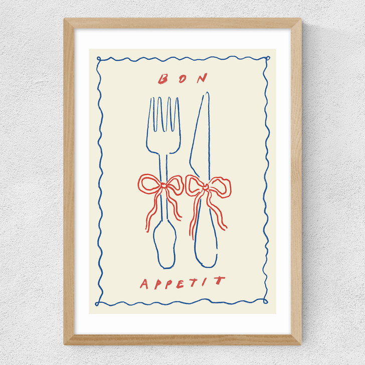 Bon Appetit Babe Medium Oak Frame