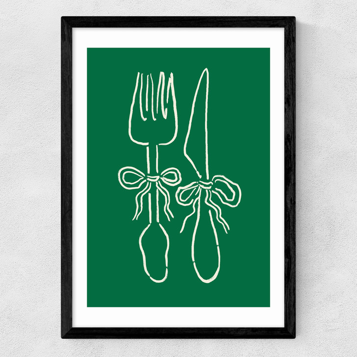 Dinner Time Medium Black Frame