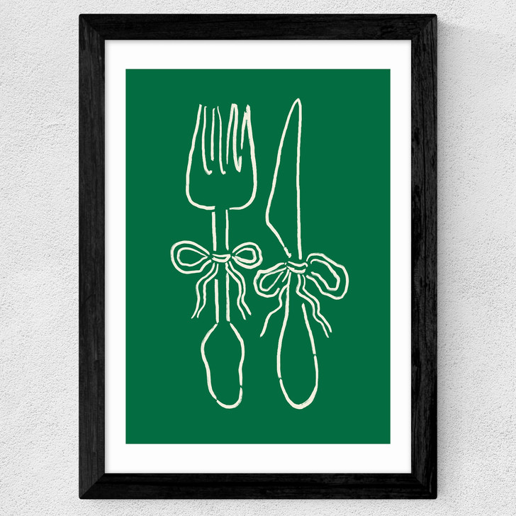 Dinner Time Wide Black Frame
