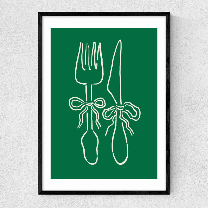 Dinner Time Narrow Black Frame