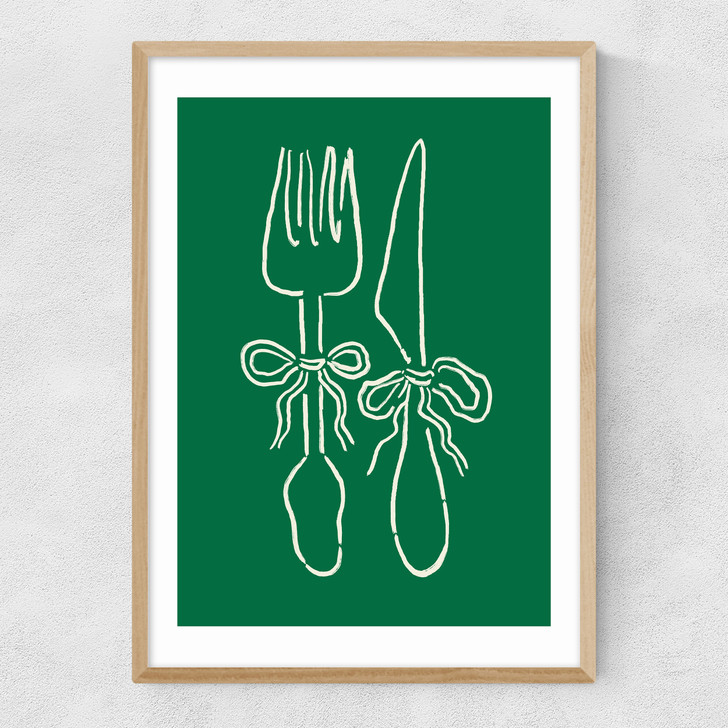 Dinner Time Narrow Oak Frame