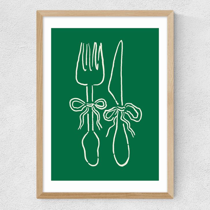 Dinner Time Medium Oak Frame