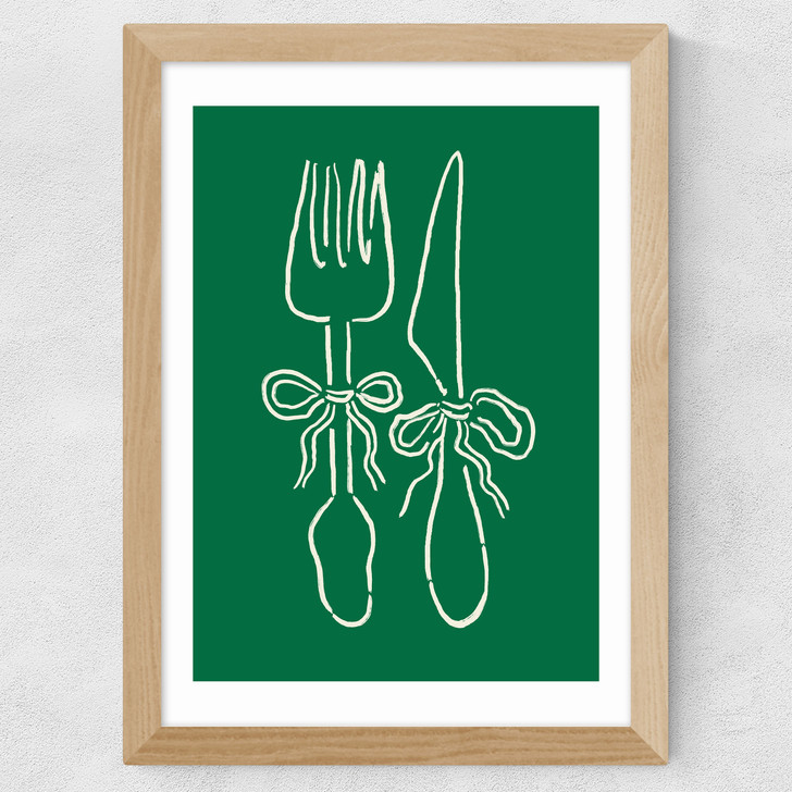 Dinner Time Wide Oak Frame