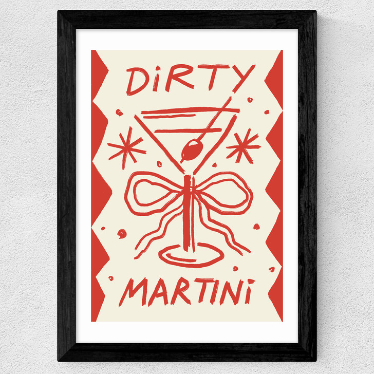 Dirty Martini Time Wide Black Frame