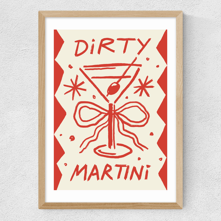 Dirty Martini Time Medium Oak Frame