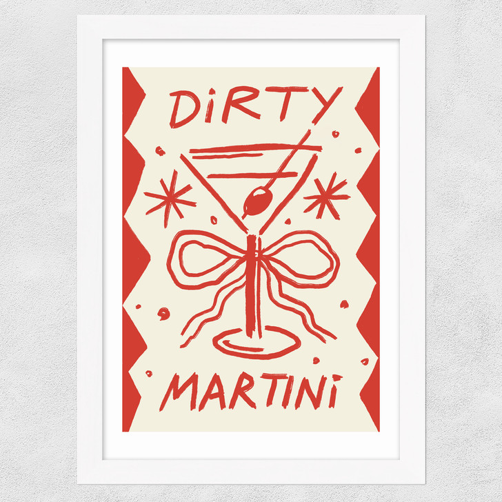 Dirty Martini Time Wide White Frame