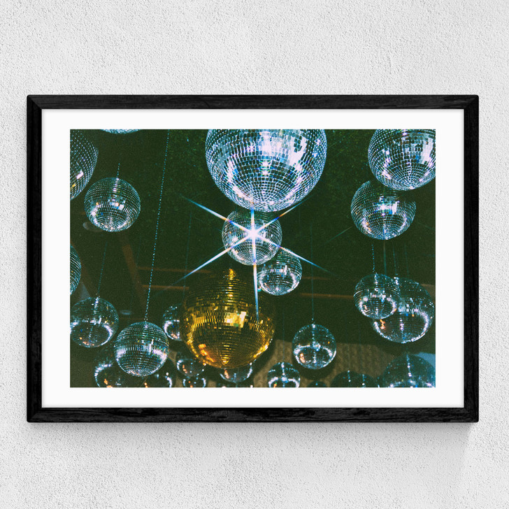 Disco Ball Ceiling Medium Black Frame