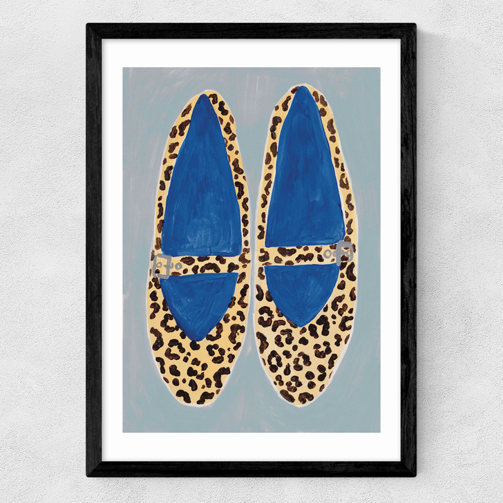 Leopard Shoes Medium Black Frame