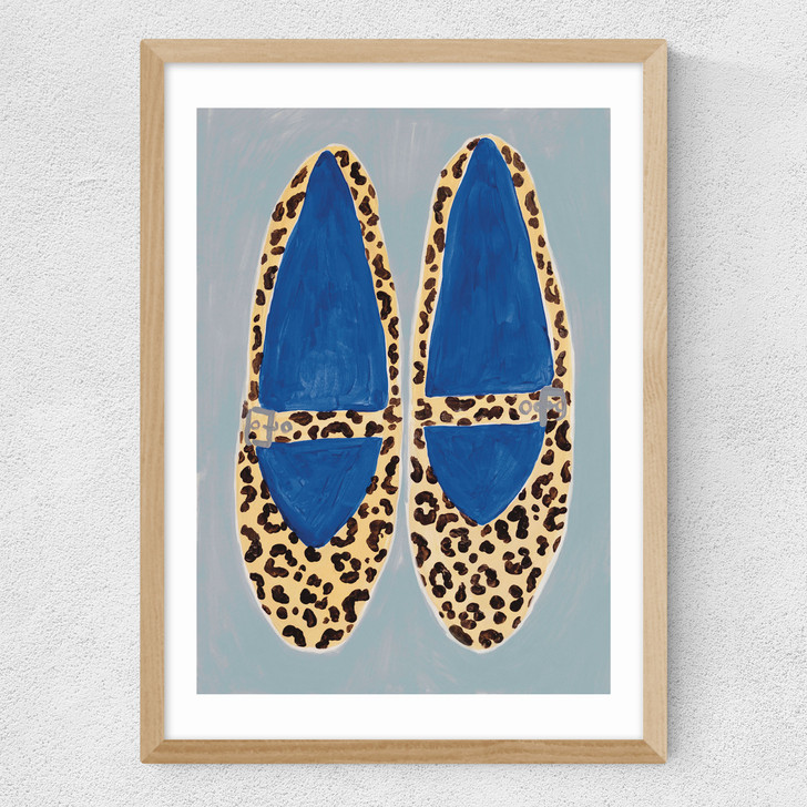 Leopard Shoes Medium Oak Frame