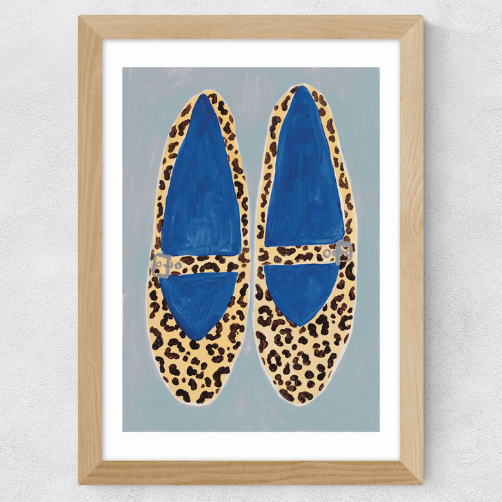 Leopard Shoes Wide Oak Frame