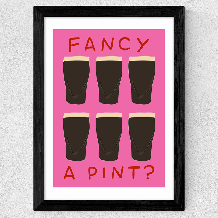 Fancy a Pint? Wide Black Frame