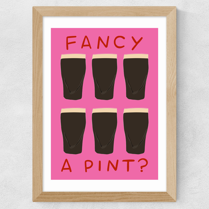 Fancy a Pint? Wide Oak Frame