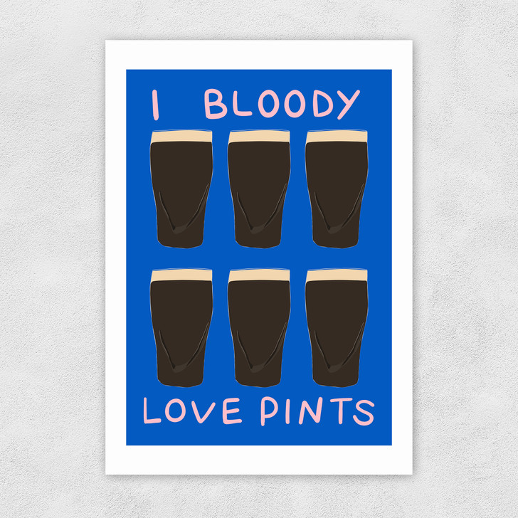 I Bloody Love Pints by Twisted Rebel Designs