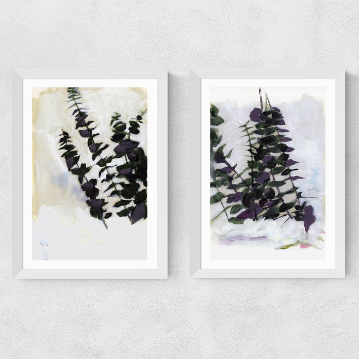 Eucalyptus Painting Set Medium White Frame Eucalyptus Painting Set Medium White Frame