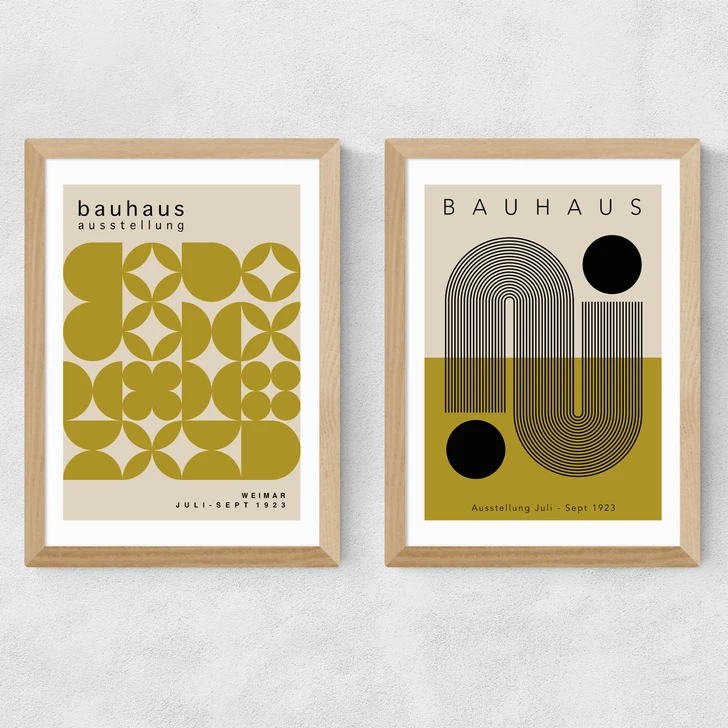 Olive Bauhaus Set