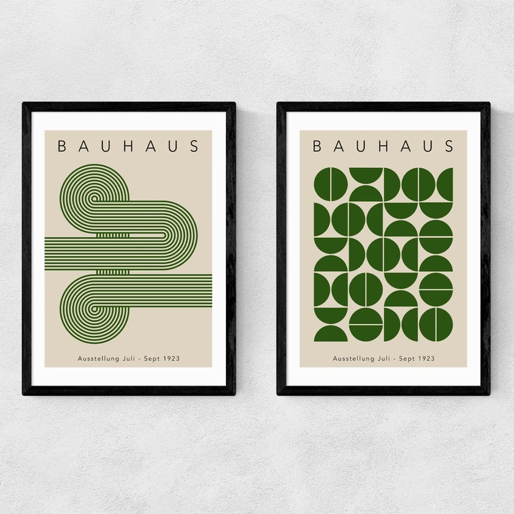 Green Bauhaus Set