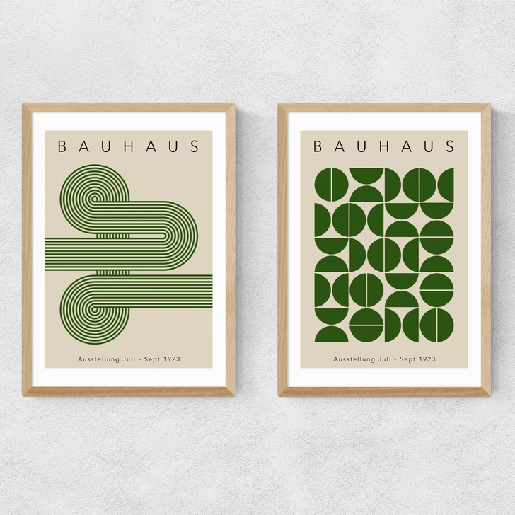 Green Bauhaus Set