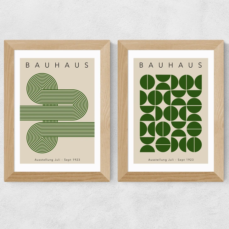 Green Bauhaus Set