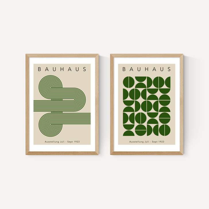 Green Bauhaus Set