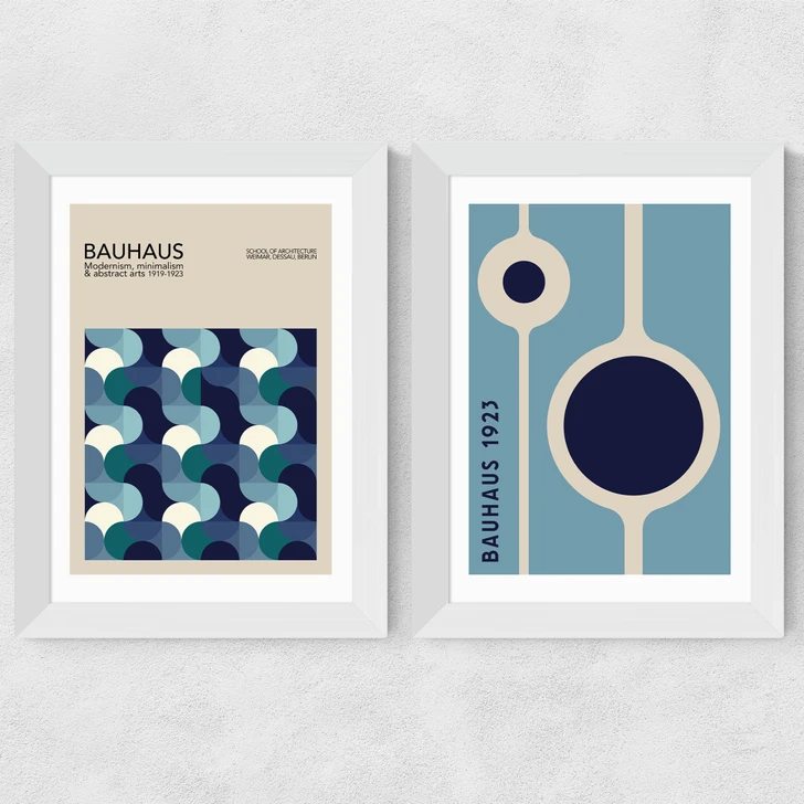 Blue Bauhaus Set