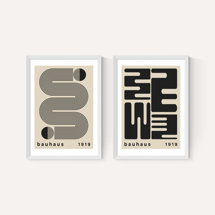 Black Bauhaus Set