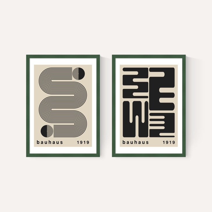 Black Bauhaus Set