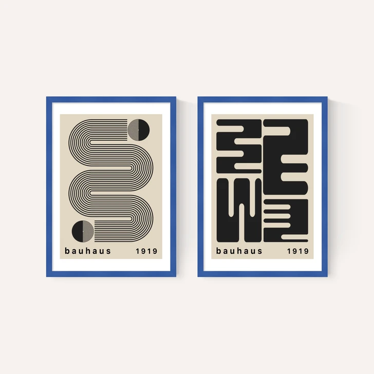 Black Bauhaus Set