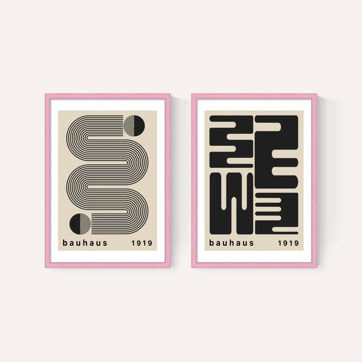 Black Bauhaus Set