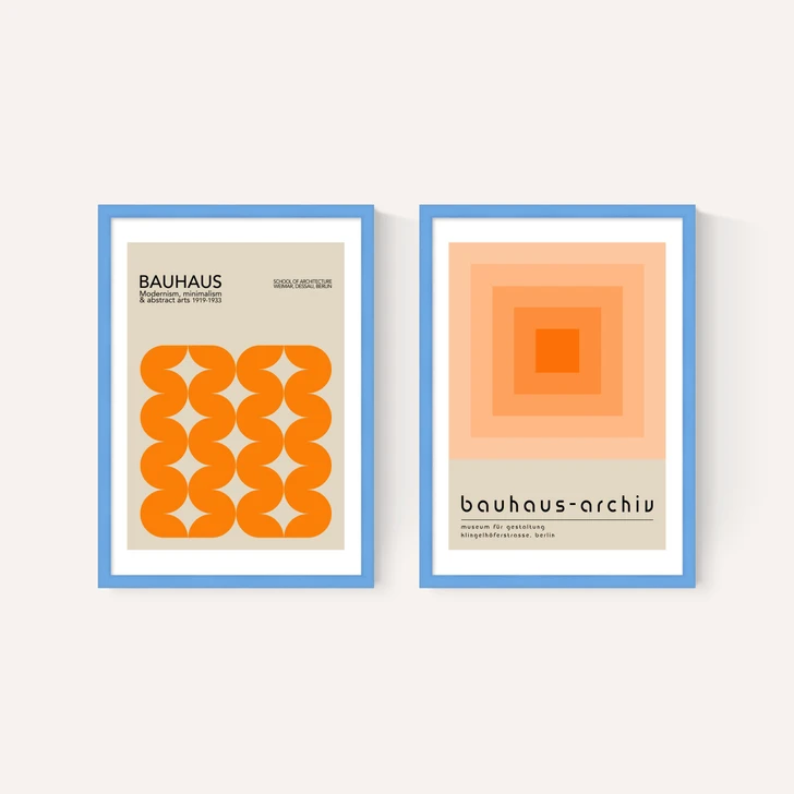 Orange Bauhaus Set