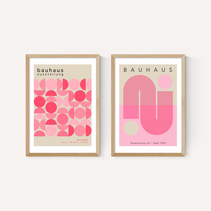Pink Bauhaus Set