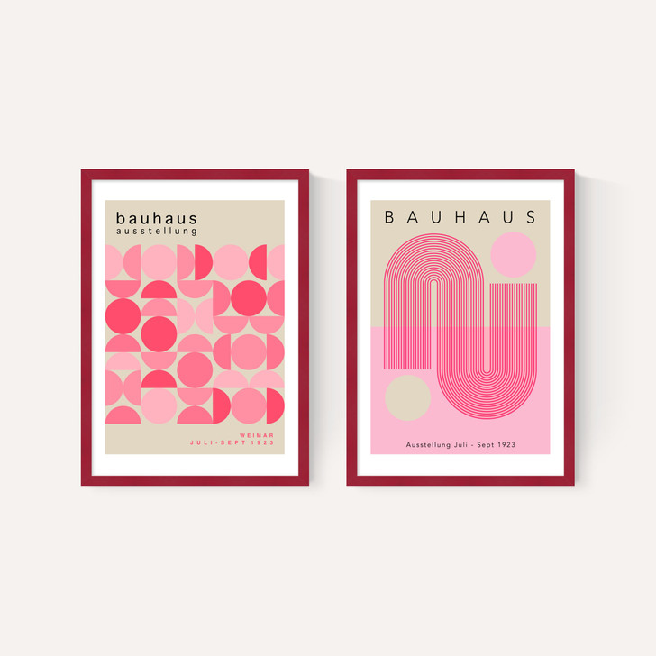 Pink Bauhaus Set