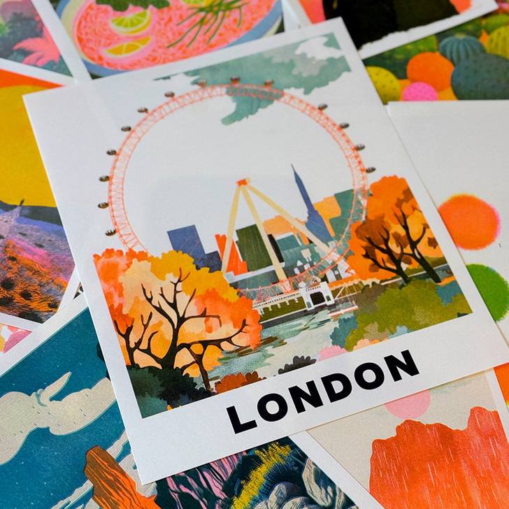 London Eye by OHH DEER - Art Print - East End Prints Unframed Print