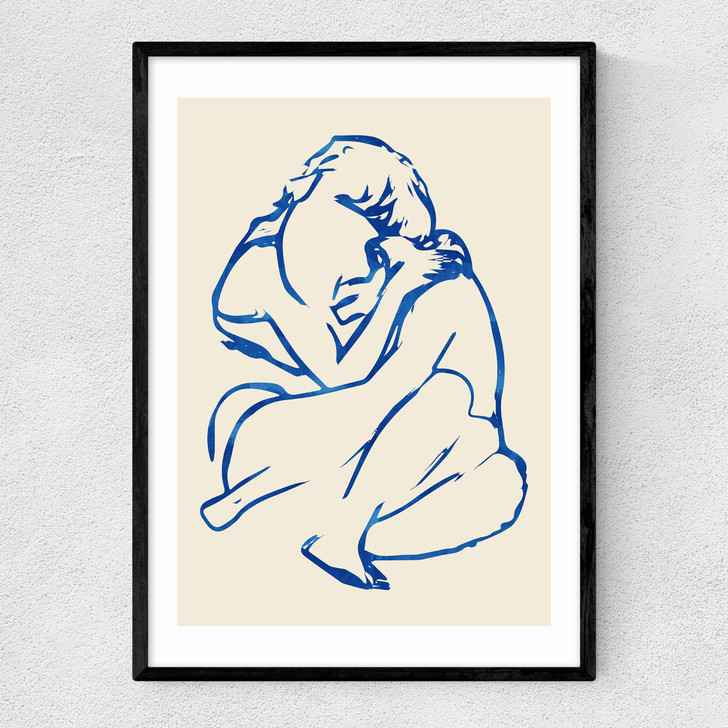 You Put Your Arms Around Me Narrow Black Frame