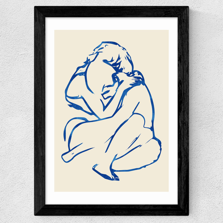 You Put Your Arms Around Me Wide Black Frame