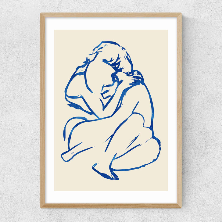 You Put Your Arms Around Me Narrow Oak Frame