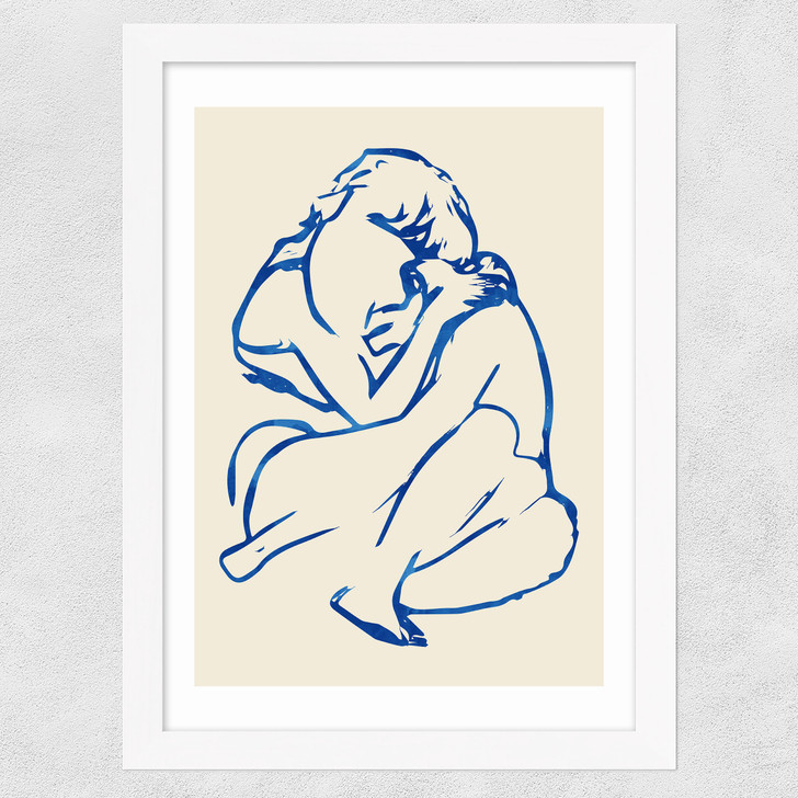 You Put Your Arms Around Me Wide White Frame