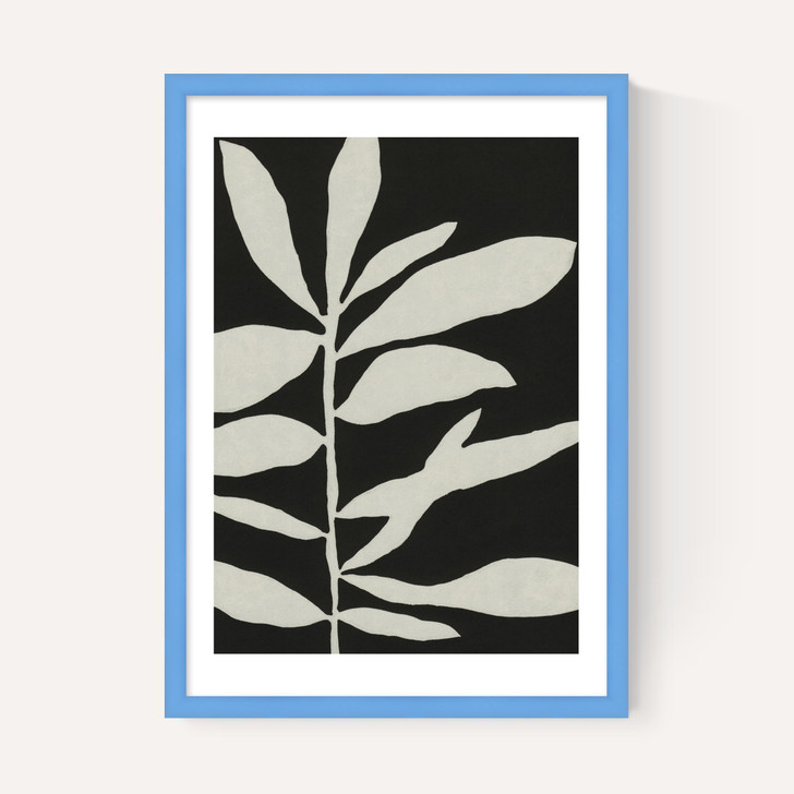 Linocut Branch III (Black White)