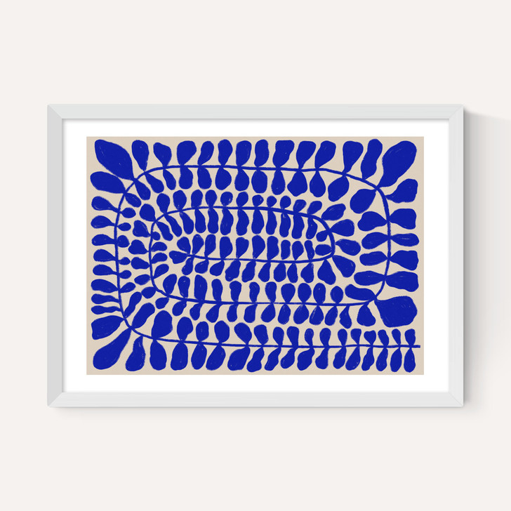 One Hundred Leaved Landscape Blue