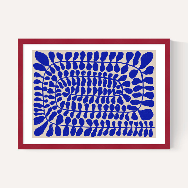 One Hundred Leaved Landscape Blue