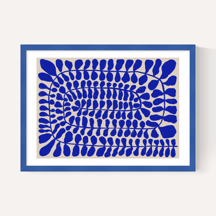 One Hundred Leaved Landscape Blue