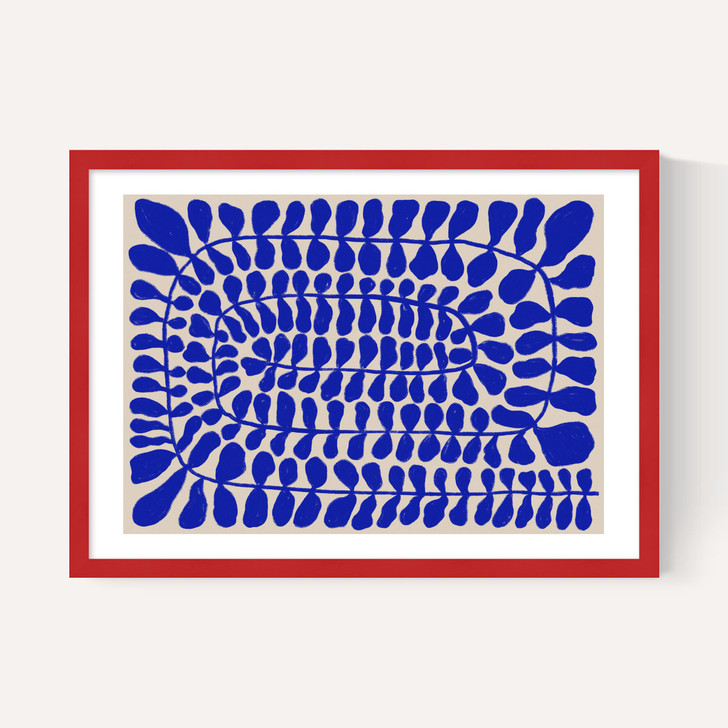 One Hundred Leaved Landscape Blue