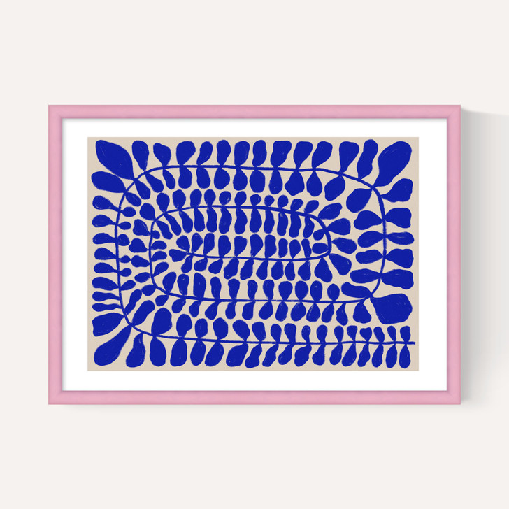 One Hundred Leaved Landscape Blue