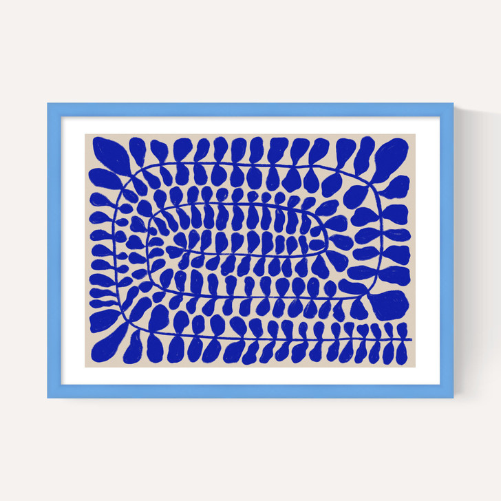 One Hundred Leaved Landscape Blue