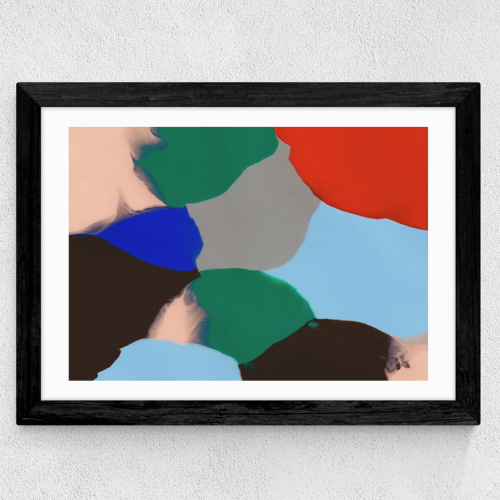 Pure Color Wide Black Frame