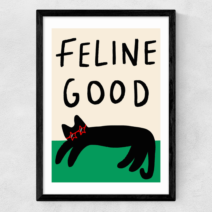 Feline Good Medium Black Frame