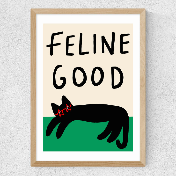 Feline Good Medium Oak Frame