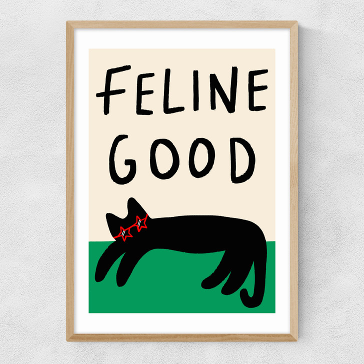 Feline Good Narrow Oak Frame